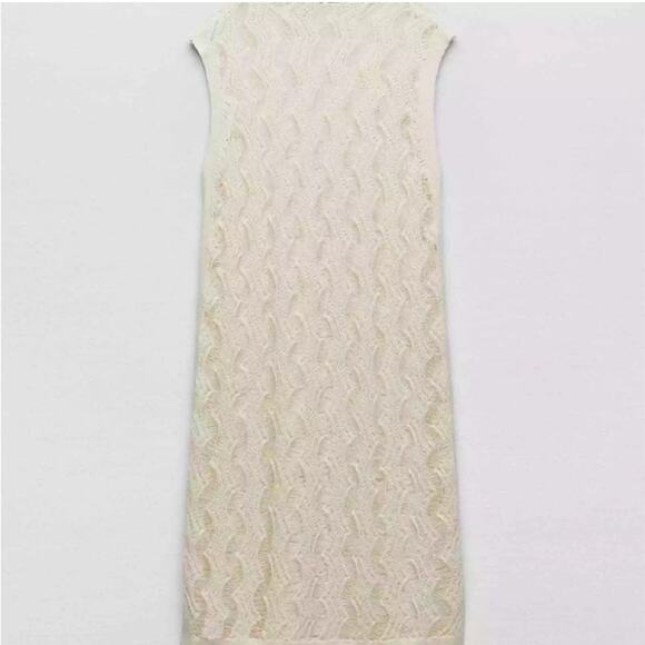 ZARA BLOGGER FAVORITE LONG KNIT TUNIC DRESS - Picture 14 of 14